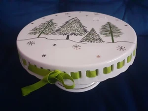 GRACES XMAS FESTIVE TREE WOODLAND CAKE CUPCAKE TREATS STAND - Picture 1 of 5