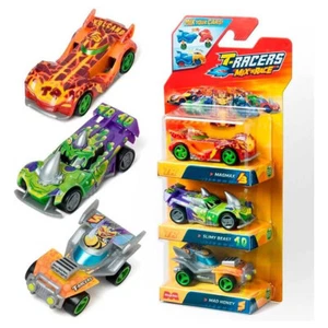 T-Racers Mix 'N' Gara Giocattolo Auto - Confezione 3 Multicolore Assortito Età - Foto 1 di 3