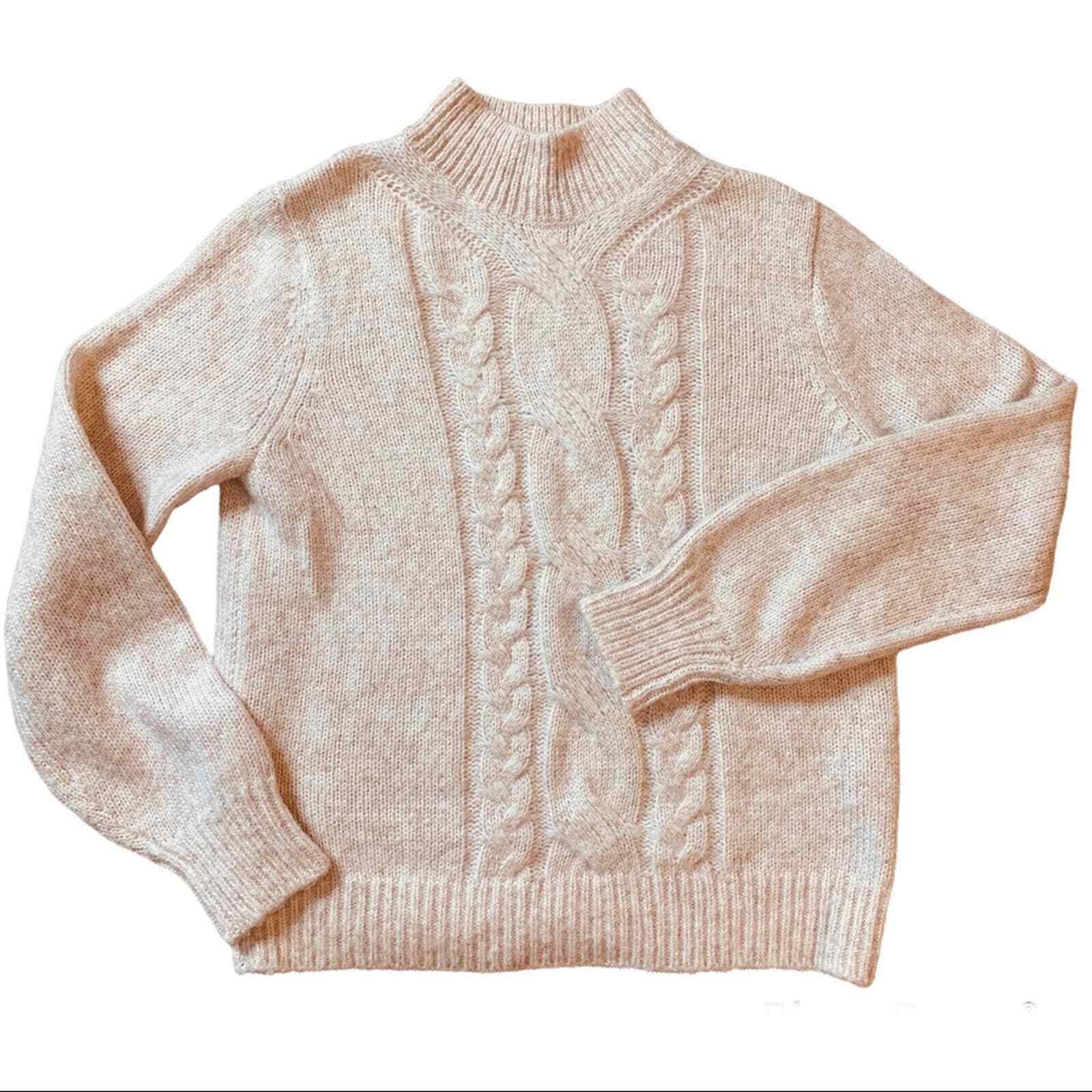 Banana Republic Mock Turtleneck Cable 
