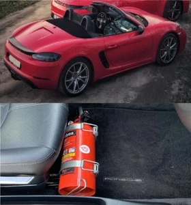 Support d'extincteur Porsche 718 Boxster Cayman 981 982 - Imagen 1 de 8