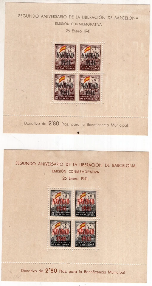 SPAIN, BARCELONA, YV # BL 1/2, MNH - MH - Image 1 of 1