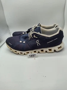 On Running Cloud Men's Low Top Midnight/White Running Shoe Size 9 #1897 - Picture 1 of 8