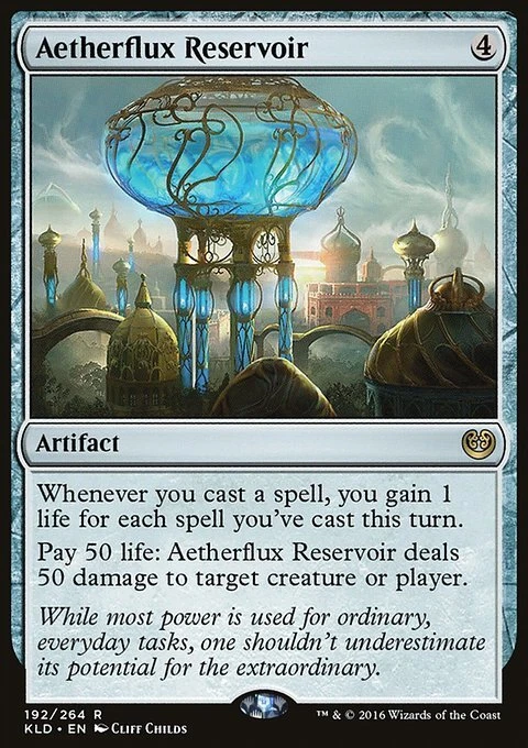 MTG Magic the Gathering Aetherflux Reservoir (192/291) Kaladesh LP - Image 1 of 1