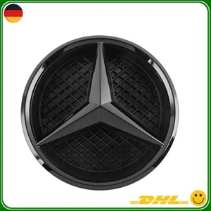 Glänz Schwarz Kühlergrill Emblem für Mercedes Benz GLC/GLE/GLS W166 mit Platte - Bild 1 von 8
