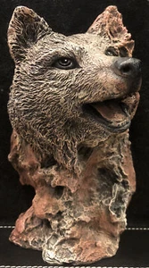 Avery Creations Wolf Resin Bookend Figurine Lobo Nature Wild Life Woods Forrest - Picture 1 of 3