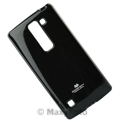 GOOSPERY NEW CUSTODIA SILICONE JELLY MERCURY TPU CASE COVER PER LG SPIRIT BLACK - Immagine 1 di 4