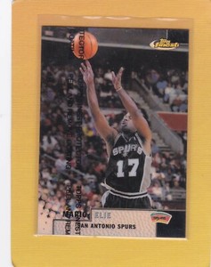1999-2000 FINEST BASKETBALL REFRACTOR MARIO ELIE #194 SPURS NMMT/MINT *67543