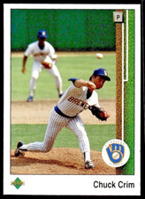 1989 Upper Deck #501   Chuck Crim   Pitcher   Milwaukee Brewers  FREE shipping