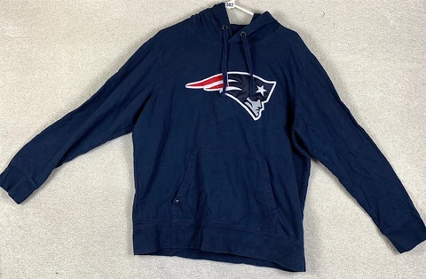 New England Patriots Hoodie XL Blue NFL Extra Large Hooded Sweatshirt Cover