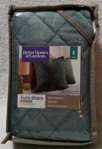 Better Homes and Gardens Euro Kissenbezug 26" x 26" Samt grau *kostenloser Versand* - Bild 1 von 2