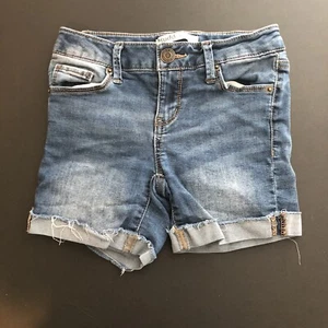 Mudd Girls Midi Denim Jean Short Size 8 - Picture 1 of 5