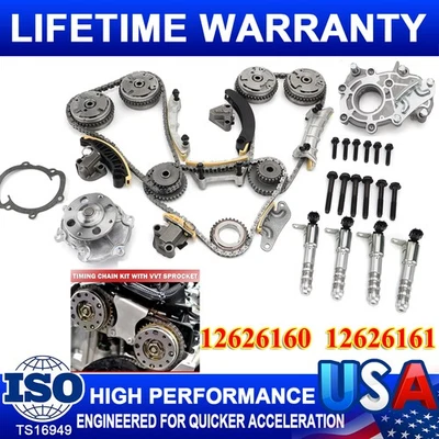 Timing Chain Kit & VVT Gears for Cadillac Buick Enclave Chevy Traverse GMC 3.6L - Image 1 of 4