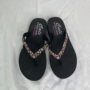 Sandalias Chanclas Cali de Skechers Meditación Margarita Jardín Talla 7 Nuevas Sin Caja Informales - Imagen 1 de 5