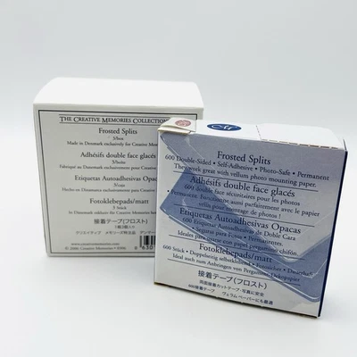 3 Creative Memories Frosted Splits 600 ea. Double-Sided Adhesive Photo Vellum - Image 1 of 4