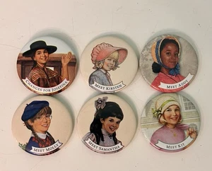 VTG American Girl Doll Pin Lot 90’s 00’s Set Of 6 Molly Samantha Addy Josefina - Picture 1 of 5
