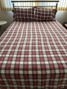 Funda nórdica a cuadros Nicole Miller Arctic Holiday 2 fundas de almohada sábana ajustable ~ completa - Imagen 1 de 17