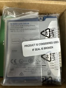 New National Instruments NI NI 9264 780927-01 D Sub 16bit Analog output module - Picture 1 of 3