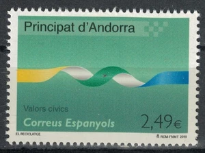 ANDORRA SPAGNOLA 2010 Attività civiche, il riciclo MNH** - Picture 1 of 1