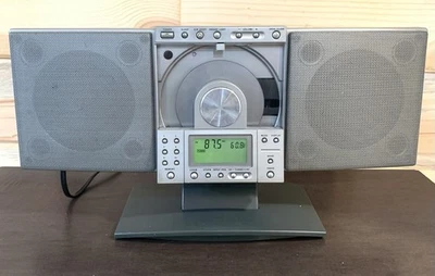Brookstone BR-200 CD Radio Clock AC Cord or 6 D Battery Option ~ FAST SHIPPING - Image 1 of 4