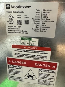 MegaResistor MR-100 Dynamic Braking Resistor 600V 4730W - Picture 1 of 2