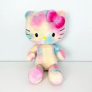 Build A Bear Hello Kitty Sanrio 2013 Watercolor Tie Dye Rainbow Bow 19" - Picture 1 of 10
