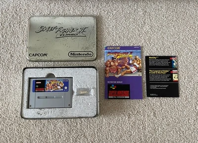 Street Fighter 2 Turbo Limited Edition Tin  - Super Nintendo SNES Boxed Complete - Image 1 of 4