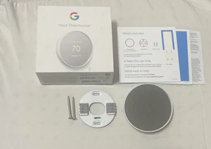 Google Nest G4CVZ Snow App Control Programmable Smart WiFi Thermostat - Picture 1 of 7