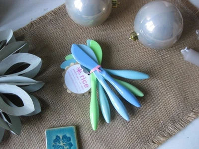 RICE SET 6 Buttermesser KINDER Melamin hitze/spülmaschinenfest L 14 cm NP 13€ - Bild 1 von 4