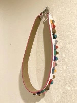 Bolso FENDI Correa para el Hombro You Cuero Tachonado Negro Multicolor  Foto 1 de 4