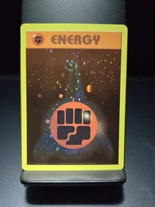 Pokemon Fighting Energy WotC 2002 Energize League Promo Reverse Holo Swirl LP/NM - Imagen 1 de 10