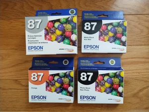 GENUINE LOT #87 EPSON T0870 T0871 T0878 T0879 INK STYLUS PHOTO R1900 T087 SEALED - Picture 1 of 1