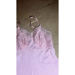Vintage Slip dress, Lace, Maxi, 70s, Lingerie, Light pink coquette - Picture 1 of 4