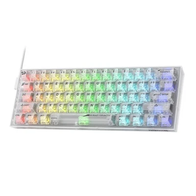 Redragon K617 SE 60% Wired RGB Gaming Keyboard, 61 Keys Compact Full-Transparent - Image 1 of 4