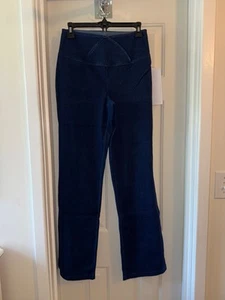 WOMEN WITH CONTROL Reg Elite Prime Stretch Denim Flare Pants INDIGO sz 6 - Picture 1 of 2