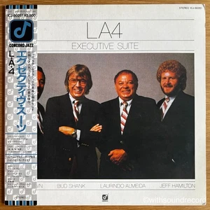 LA4 Executive Suite JAPAN LP W/OBI EX-/NM/EX L.A.4 1983 CONCORD JAZZ ICJ-80261 - Imagen 1 de 6