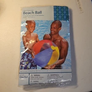 24 Inch Diameter Beach Ball, One Ball 61cm In Package - Picture 1 of 2