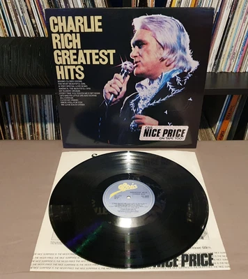 CHARLIE RICH Greatest Hits Vinyl L.P **UK A1/B3 Press** EPIC EPC 32568 NEAR MINT - Image 1 of 4