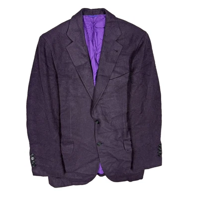 Шерстяное спортивное пальто Bespokke Angelo Rosso Blazer Ariston 130s Италия фиолетовое 38R - Изображение 1 из 4