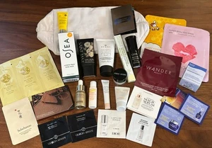 28-PIECE BEAUTY SAMPLE LOT - OSEA ALGENIST SHISEIDO INNISFREE ORIBE L'OCCITANE - Picture 1 of 14