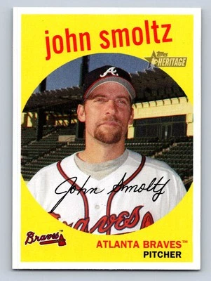 2008 Topps Heritage #440a John Smoltz Atlanta Braves - NM/MT - Image 1 of 2