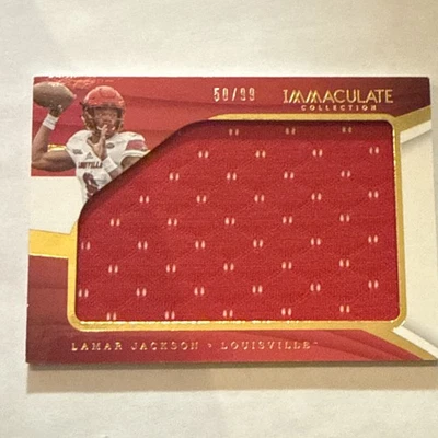 Camiseta Immaculate Collegiate Lamar Jackson 2018 radiocontrol novato 60/99  Foto 1 de 2