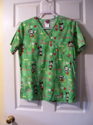 ¡¡OFERTA!! CAMISA EXFOLIANTE NAVIDAD DISNEY, ¡Mickey! ¡En muy buen estado! Adulto Pequeño, Envío Gratis Foto 1 de 3