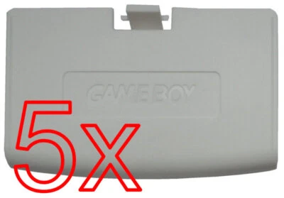 XULLU 5 X Batteriefach Deckel Batterie Klappe Abdeckung Fach Game Boy Advance GBA Weis