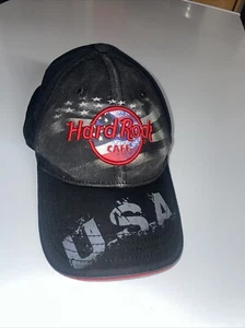 Hard Rock Cafe USA Tampa Strapback Hat Black One Size Embroidered - Picture 1 of 4