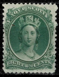 British Colonies Nova Scotia 1860 ☀ 8½c green  ☀ MH stamp - Picture 1 of 2