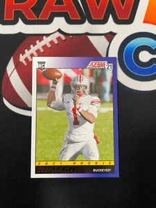 2021 Score Justin Fields 1991 Throwback Rookie RC #TB2 Bears - Picture 1 of 2