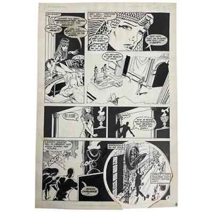 Comic Buch Kunst DC COMICS Storyboard Vintage Seitenkunst unbekannte Serie von mir MT - Bild 1 von 5