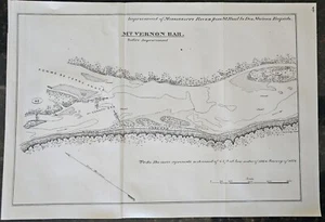 Antique 1881 map of Mississippi River improvement St. Paul to Des Moines Rapids  - Picture 1 of 4