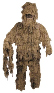Mono Militar Ejército Camuflaje Traje + Bolso Ghillie 4 Piezas Pantalones Chaqueta Sombrero Rifle - Imagen 1 de 2