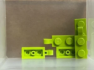 LEGO Parts - Lime Green Plate 1 x 2 w Clip on End - No 63868 - QTY 5 - Picture 1 of 1